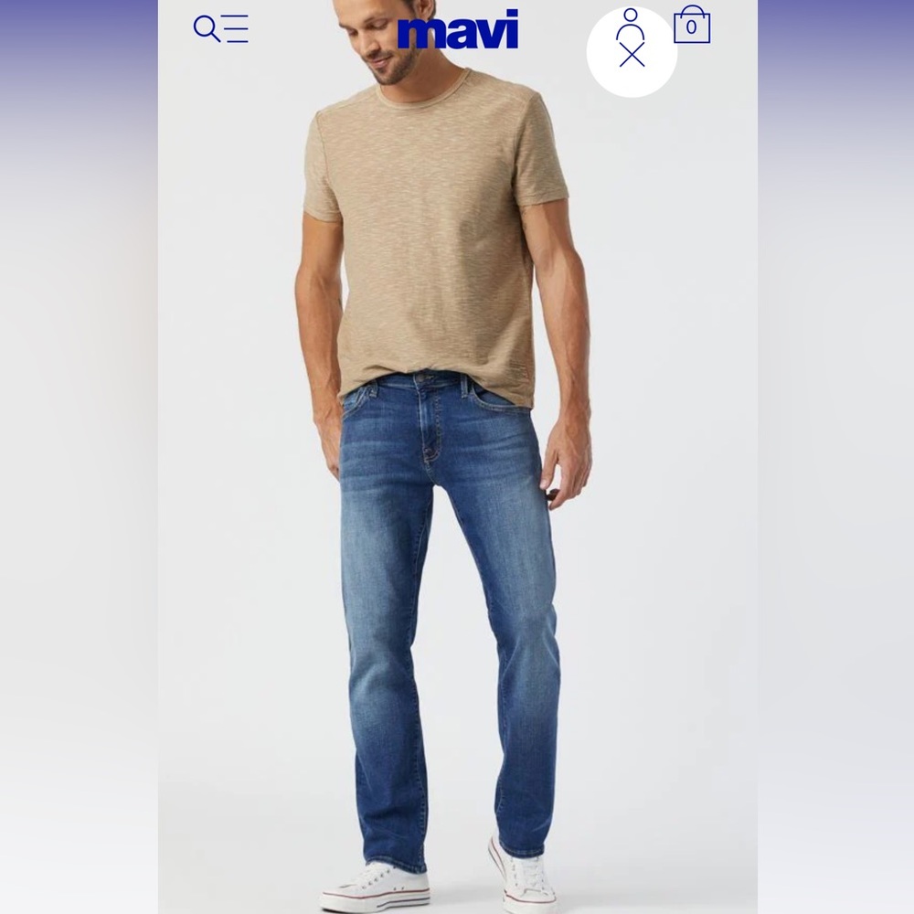 Mavi Brand Zach straight leg men’s jeans. Size 35/34.